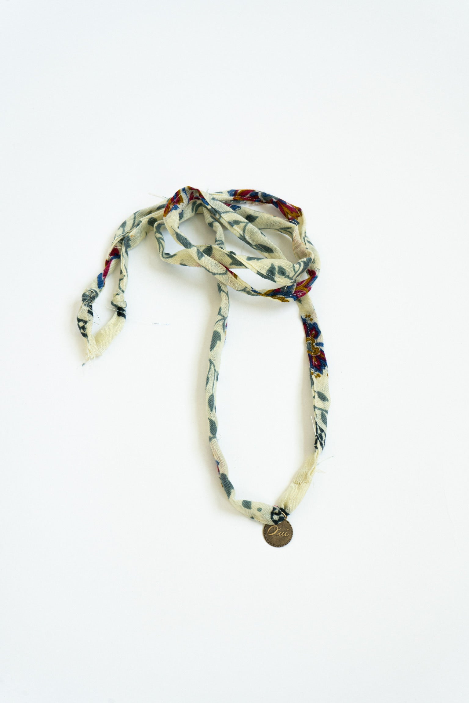Clara Necklace with Vintage Oui Charm