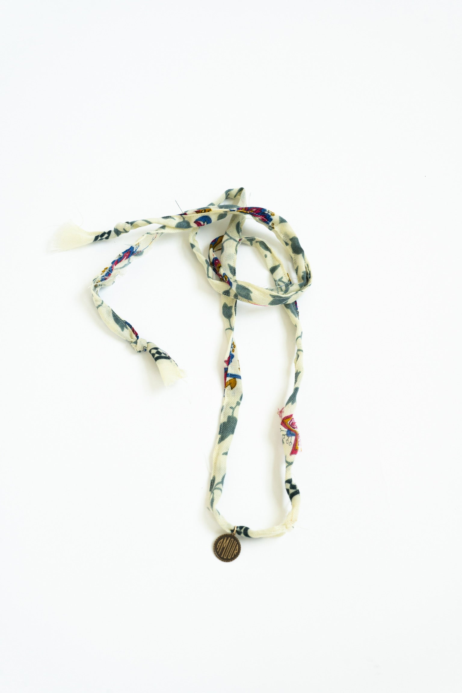 Clara Necklace with Vintage Amor Charm